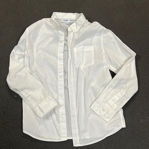 Boys White button down dress shirt